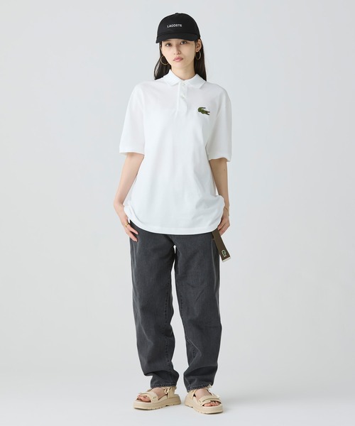 【LACOSTE】ブランドロゴステッチローキャップ セール】ブランドロゴステッチローキャップ（キャップ