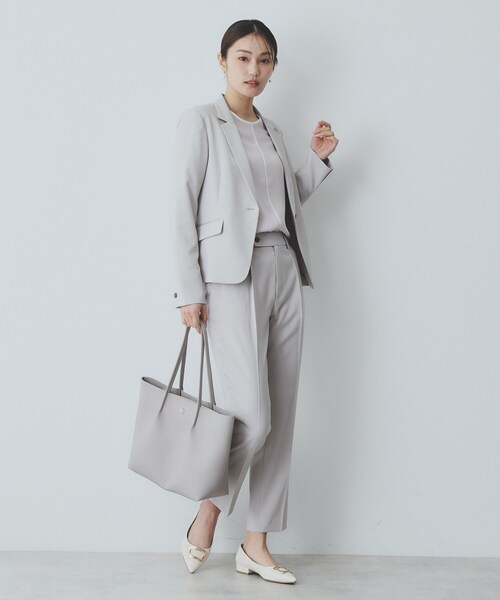 index(インデックス)の「ドライタッチストレッチテーパードパンツ/セットアップ対応【洗濯機洗い可/イージーアイロン】(その他パンツ・レディース・グレー/チャコールグレー/ベージュ・36/38/40/42)」の6枚目の写真