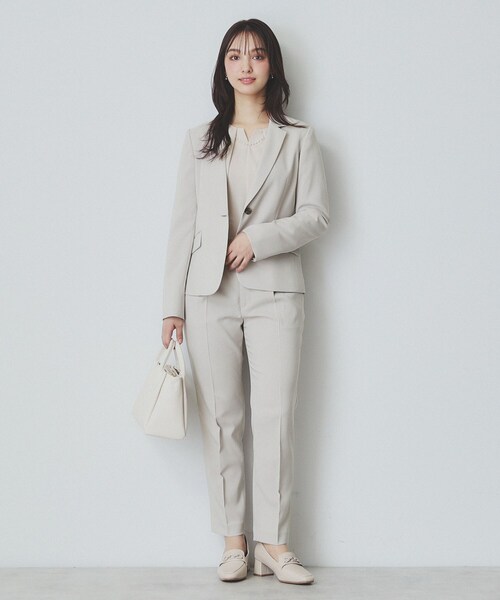 index(インデックス)の「ドライタッチストレッチテーパードパンツ/セットアップ対応【洗濯機洗い可/イージーアイロン】(その他パンツ・レディース・グレー/チャコールグレー/ベージュ・36/38/40/42)」の13枚目の写真