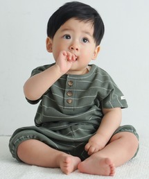 PUPPAPUPO（プッパプーポ）の「セットアップ 半袖 Tシャツ ショートパンツ ワッフル（Tシャツ/カットソー）」