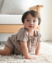 PUPPAPUPO（プッパプーポ）の「セットアップ 半袖 Tシャツ ショートパンツ ワッフル（Tシャツ/カットソー）」