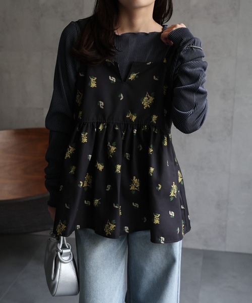 セール】【セットアップ対応】フラワープリントキャミソール