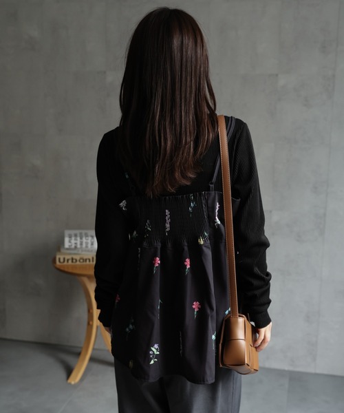 セール】【セットアップ対応】フラワープリントキャミソール