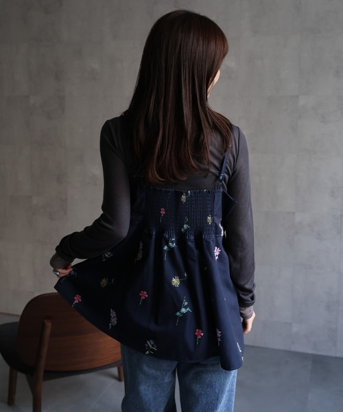 セール】【セットアップ対応】フラワープリントキャミソール