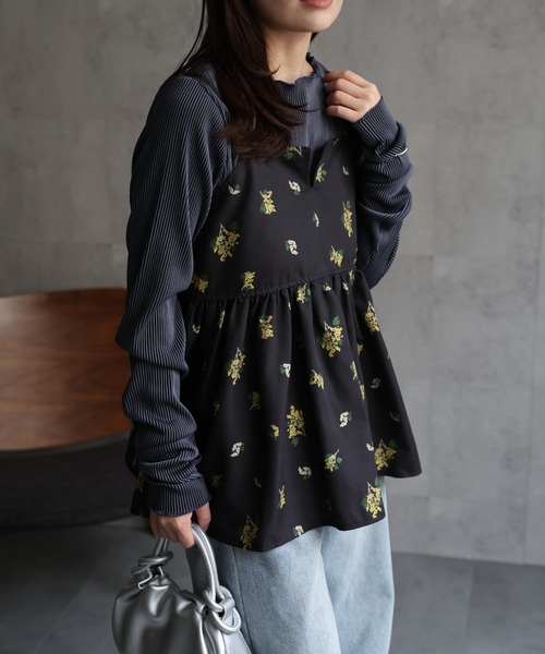 セール】【セットアップ対応】フラワープリントキャミソール