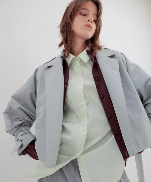 セール】nylon short blouson(クロップド丈ナイロンブルゾン