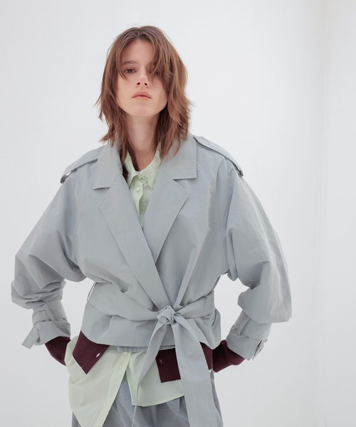 セール】nylon short blouson(クロップド丈ナイロンブルゾン