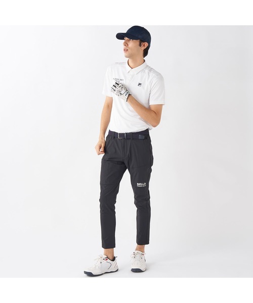 FILA GOLF(フィラゴルフ )の「FILA GOLF/フィラ ゴルフ ゴルフウェア 8WAY ストレッチ 軽量 撥水 9分丈 テーパードパンツ ロングパンツ(その他パンツ・メンズ・ホワイト/ネイビー/ブラック・LL/L/M)」の6枚目の写真
