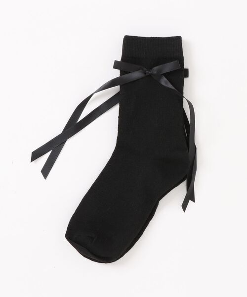 SVEC（シュベック）の「リボン付きソックス（ソックス/靴下・レディース・ホワイト/ピンク/グレー/ブラック・FREE）」の11枚目の写真