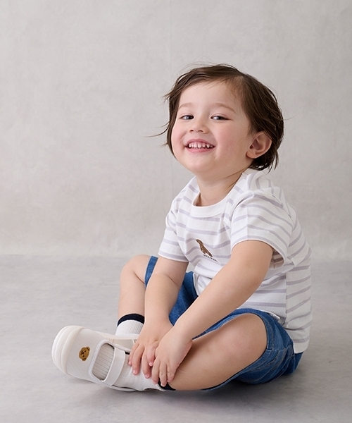 petit main(プティマイン)の「ワンポイント刺しゅうメッシュ上履き(その他シューズ・キッズ・オフホワイト/ネイビー/ライトピンク・17cm/18cm/15cm/16cm)」の16枚目の写真