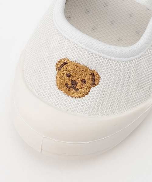 petit main(プティマイン)の「ワンポイント刺しゅうメッシュ上履き(その他シューズ・キッズ・オフホワイト/ネイビー/ライトピンク・17cm/18cm/15cm/16cm)」の7枚目の写真