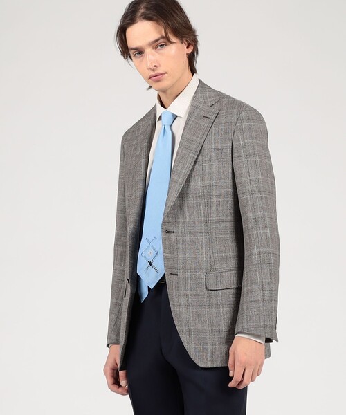 TOMORROWLAND (トゥモローランド)の「SUMMER TIME ウールシルクリネン シングルブレステッド 2Bジャケット LORO PIANA(テーラードジャケット・メンズ・グレー系その他/ネイビー・50/52/54/48/46/44/42)」の3枚目の写真