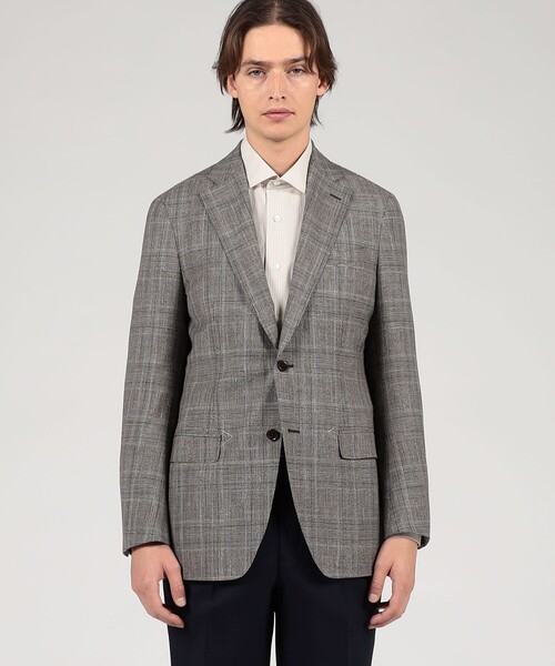 TOMORROWLAND (トゥモローランド)の「SUMMER TIME ウールシルクリネン シングルブレステッド 2Bジャケット LORO PIANA(テーラードジャケット・メンズ・グレー系その他/ネイビー・50/52/54/48/46/44/42)」の4枚目の写真
