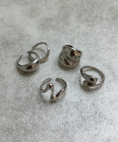 apres jour mignon（アプレジュールミニョン）の「【apresjour mignon×ARIAZ】ニュアンスリングセット２（リング・レディース・シルバー/ゴールド・ONESIZE）」の3枚目の写真