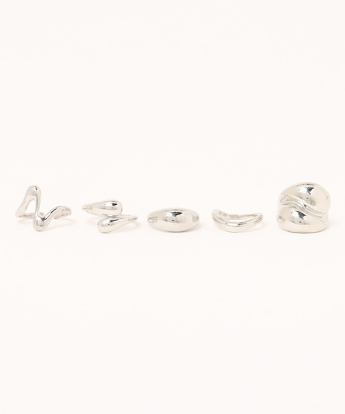 apres jour mignon（アプレジュールミニョン）の「【apresjour mignon×ARIAZ】ニュアンスリングセット２（リング・レディース・シルバー/ゴールド・ONESIZE）」の4枚目の写真