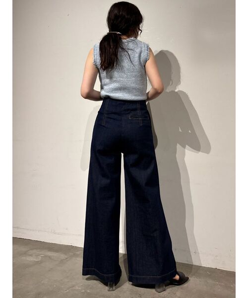 LAGUNAMOON（ラグナムーン）の「ツイードフリンジニットプルオーバー（ニット/セーター・レディース・ベージュ/ブラック/ブルー・FREE）」の18枚目の写真