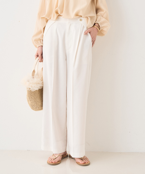 EMMA ROUGE VIF(エマルージュヴィフ)の「【一部店舗限定】ストレートマリンパンツ(その他パンツ・レディース・オフホワイト/ネイビー・34/36/38)」の5枚目の写真
