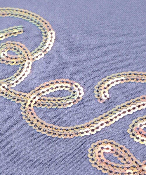 BeBe（ベベ）の「オーロラスパンコールロゴフリル袖Tシャツ(100~160cm)（Tシャツ/カットソー・キッズ・ピンク/ブルー・150cm/120cm/130cm/140cm）」の14枚目の写真