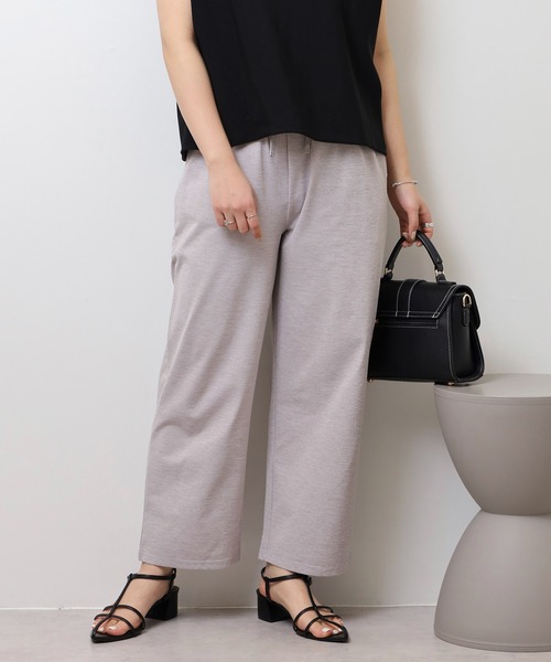 atONE(アットワン)の「ドライタッチストレートロングパンツ(その他パンツ・レディース・ネイビー/オリーブ/ブラック/ライトグレー・L/M)」の2枚目の写真