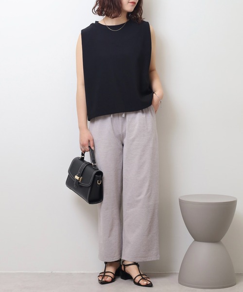 atONE(アットワン)の「ドライタッチストレートロングパンツ(その他パンツ・レディース・ネイビー/オリーブ/ブラック/ライトグレー・L/M)」の12枚目の写真