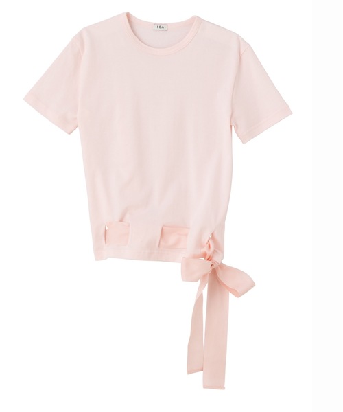 SEA（シー）の「リボントップ（Tシャツ/カットソー・レディース・ピンク/ホワイト/ブルー/ブラック・ONE SIZE）」の9枚目の写真