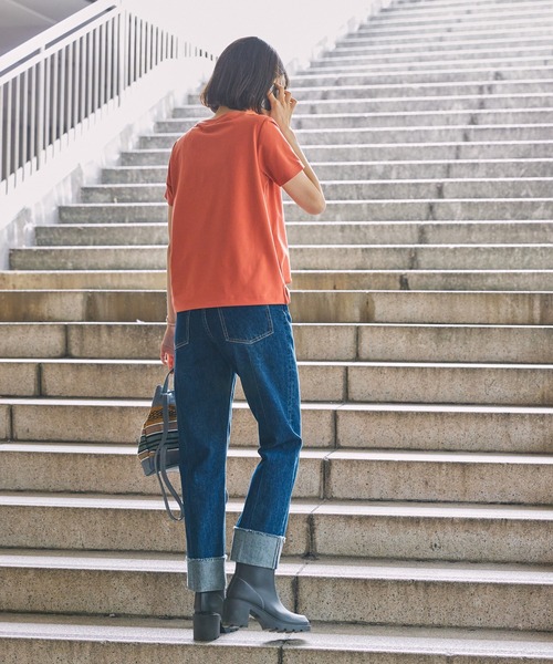 AIGLE(エーグル)の「UVカット 吸水速乾 プライムフレックス ワンポイントロゴ 半袖Tシャツ RP(Tシャツ/カットソー・レディース・ホワイト/イエロー/レッド系その他/ダークブルー・S/M/L/XS)」の8枚目の写真