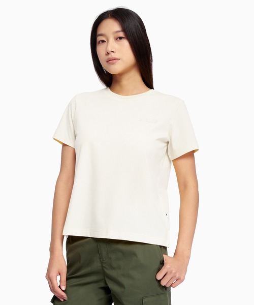 AIGLE(エーグル)の「UVカット 吸水速乾 プライムフレックス ワンポイントロゴ 半袖Tシャツ RP(Tシャツ/カットソー・レディース・ホワイト/イエロー/レッド系その他/ダークブルー・S/M/L/XS)」の10枚目の写真