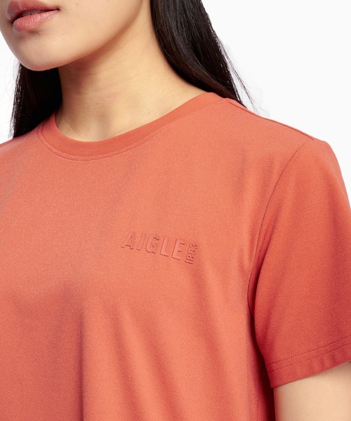 AIGLE(エーグル)の「UVカット 吸水速乾 プライムフレックス ワンポイントロゴ 半袖Tシャツ RP(Tシャツ/カットソー・レディース・ホワイト/イエロー/レッド系その他/ダークブルー・S/M/L/XS)」の17枚目の写真