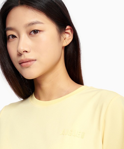 AIGLE(エーグル)の「UVカット 吸水速乾 プライムフレックス ワンポイントロゴ 半袖Tシャツ RP(Tシャツ/カットソー・レディース・ホワイト/イエロー/レッド系その他/ダークブルー・S/M/L/XS)」の19枚目の写真