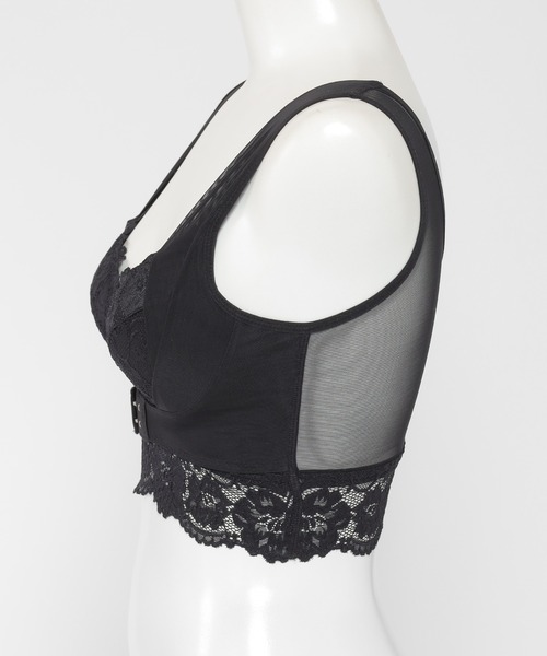 Honeys(ハニーズ)の「【ハニさら・接触冷感】涼しいナイトブラ/レース(ナイトブラ・レディース・ピンク/ブラック・3L/L/LL/M/S/SS)」の17枚目の写真