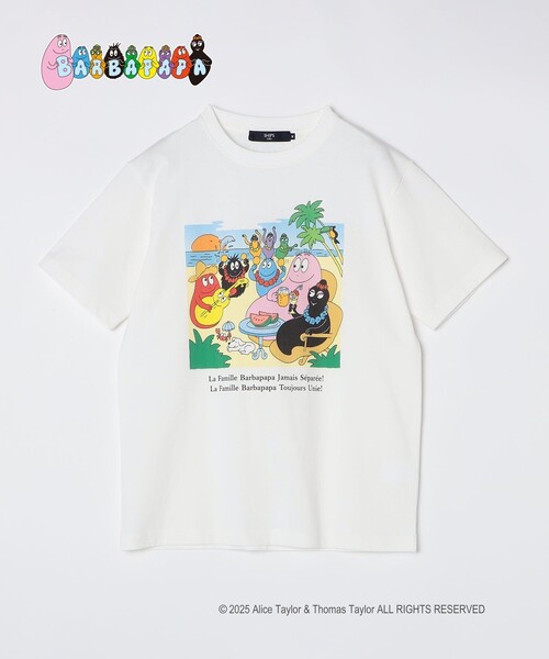 SHIPS Colors（シップス カラーズ）の「SHIPS Colors:バーバパパ プリント Tシャツ◇（Tシャツ/カットソー・メンズ・ライトホワイト/ホワイト/ホワイト系その他/ブラック・MEDIUM/X-LARGE/LARGE/SMALL）」の7枚目の写真