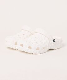 crocs(�N���b�N�X)��crocs �N���b�N�X CLASSIC GEOMETRIC CLOG �N���V�b�N �W�I���g���b�N �N���b�O 209563-100 WHITE(�T���_��)