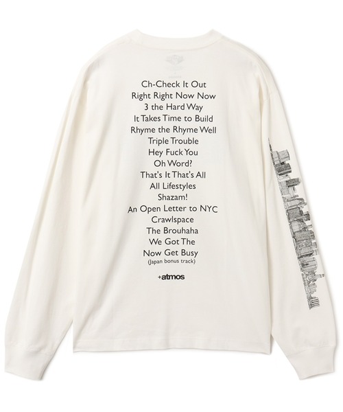 atmos（アトモス）の「Beastie Boys × atmos LS T-shirt / ビースティ ボーイズ アトモス エルエス ティーシャツ 【SP】（Tシャツ/カットソー・メンズ・ブラック/ホワイト・M/L/XL）」の5枚目の写真