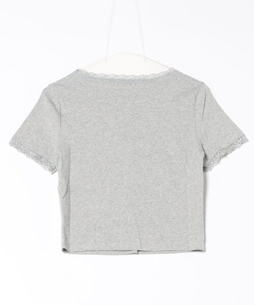 PHILLY（フィリー）の「【PHILLY】クロスリボンTシャツ（Tシャツ/カットソー・レディース・ホワイト/グレー/ブラック・FREE）」の22枚目の写真