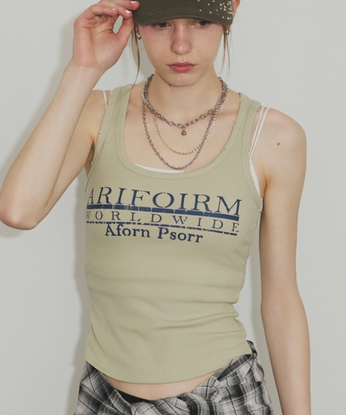 【爆売り！】 ダメージ加工入りタンクトップ（タンクトップ）｜SHAGGIE トップス