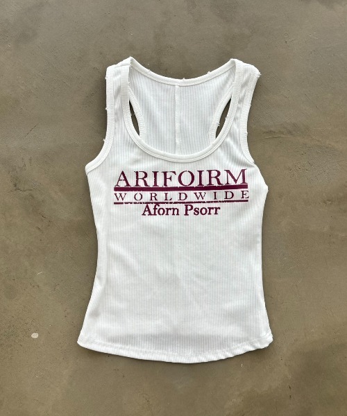 SHAGGIE(シャギー)の「ダメージ加工入りタンクトップ(タンクトップ・レディース・チャコールグレー/ホワイト/グリーン/ピンク・FREE)」の6枚目の写真