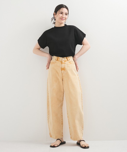 le cercle ADAM ET ROPE'(ルセルクルアダムエロペ)の「新色追加【UVケア/接触冷感】ボトルネックTシャツ(Tシャツ/カットソー・レディース・ブラック/ホワイト/ライトグレー/レッド系その他/ブルー/ブラウン系その他2・FREE)」の11枚目の写真