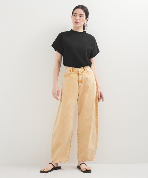 le cercle ADAM ET ROPE'(ルセルクルアダムエロペ)の「新色追加【UVケア/接触冷感】ボトルネックTシャツ(Tシャツ/カットソー・レディース・ブラック/ホワイト/ライトグレー/レッド系その他/ブルー/ブラウン系その他2・FREE)」の12枚目の写真