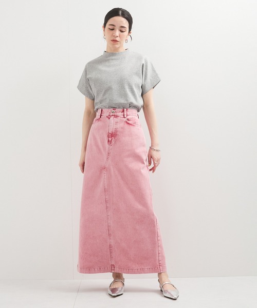 le cercle ADAM ET ROPE'(ルセルクルアダムエロペ)の「新色追加【UVケア/接触冷感】ボトルネックTシャツ(Tシャツ/カットソー・レディース・ブラック/ホワイト/ライトグレー/レッド系その他/ブルー/ブラウン系その他2・FREE)」の14枚目の写真