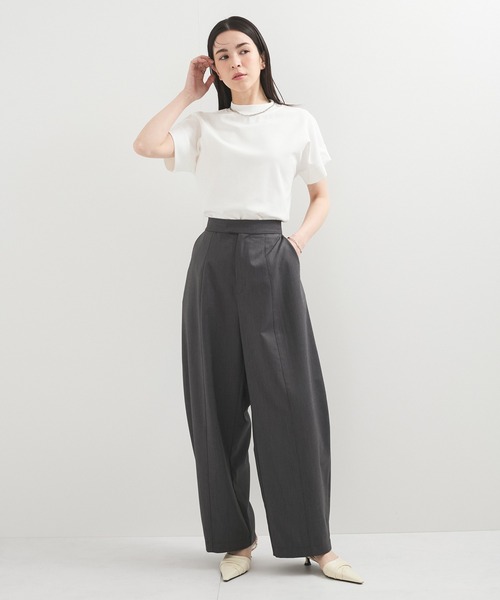 le cercle ADAM ET ROPE'(ルセルクルアダムエロペ)の「新色追加【UVケア/接触冷感】ボトルネックTシャツ(Tシャツ/カットソー・レディース・ブラック/ホワイト/ライトグレー/レッド系その他/ブルー/ブラウン系その他2・FREE)」の15枚目の写真