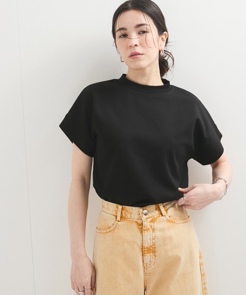 le cercle ADAM ET ROPE'(ルセルクルアダムエロペ)の「新色追加【UVケア/接触冷感】ボトルネックTシャツ(Tシャツ/カットソー・レディース・ブラック/ホワイト/ライトグレー/レッド系その他/ブルー/ブラウン系その他2・FREE)」の20枚目の写真