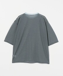 ＜6（ROKU）＞コットンナイロン シアーボーダーTシャツ 6（ロク）の「＜6(ROKU)＞コットンナイロン シアー ボーダー T