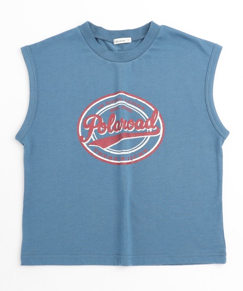 URBAN CHERRY（アーバンチェリー）の「【POLAROAD/ポーラロード】カレッジロゴプリントフレンチスリーブビッグTシャツ（Tシャツ/カットソー・キッズ・グリーン/ブラック/ブルー・160cm/140cm/130cm/150cm/120cm）」の21枚目の写真