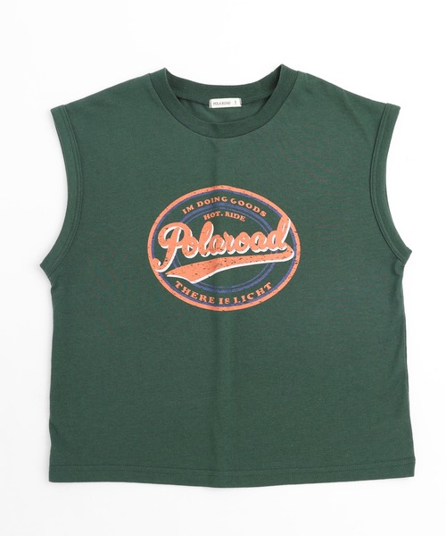 URBAN CHERRY（アーバンチェリー）の「【POLAROAD/ポーラロード】カレッジロゴプリントフレンチスリーブビッグTシャツ（Tシャツ/カットソー・キッズ・グリーン/ブラック/ブルー・160cm/140cm/130cm/150cm/120cm）」の22枚目の写真