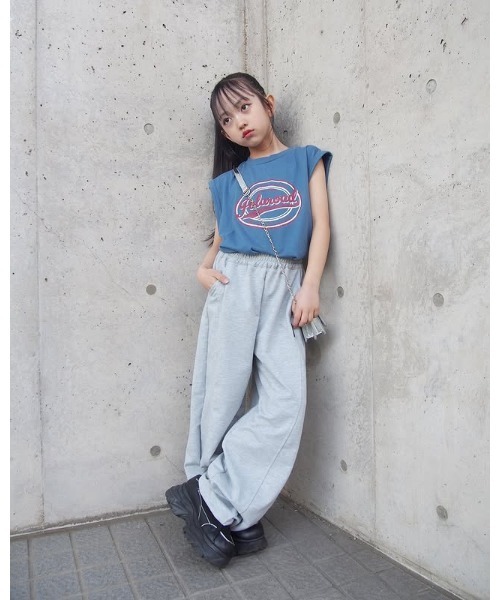 URBAN CHERRY（アーバンチェリー）の「【POLAROAD/ポーラロード】カレッジロゴプリントフレンチスリーブビッグTシャツ（Tシャツ/カットソー・キッズ・グリーン/ブラック/ブルー・160cm/140cm/130cm/150cm/120cm）」の12枚目の写真