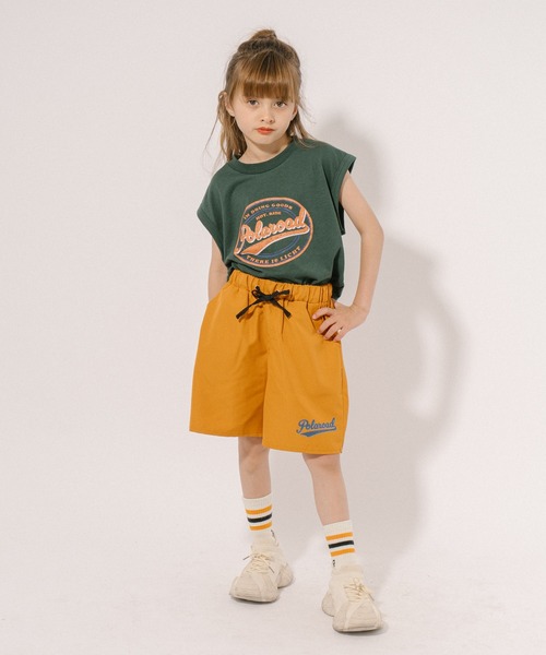 URBAN CHERRY（アーバンチェリー）の「【POLAROAD/ポーラロード】カレッジロゴプリントフレンチスリーブビッグTシャツ（Tシャツ/カットソー・キッズ・グリーン/ブラック/ブルー・160cm/140cm/130cm/150cm/120cm）」の6枚目の写真