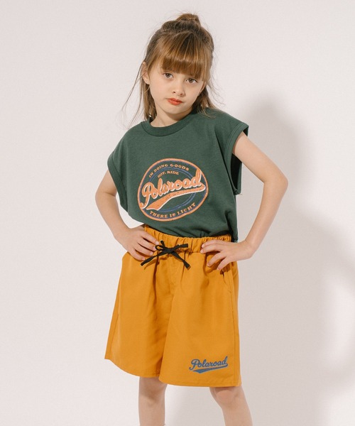 URBAN CHERRY（アーバンチェリー）の「【POLAROAD/ポーラロード】カレッジロゴプリントフレンチスリーブビッグTシャツ（Tシャツ/カットソー・キッズ・グリーン/ブラック/ブルー・160cm/140cm/130cm/150cm/120cm）」の17枚目の写真