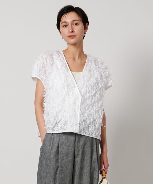 UNITED ARROWS ヘアリー カットジャガード ベスト ヘアリー カットジャガード ベスト