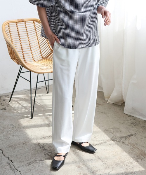 No Rule No Line（ノール－ルノーライン）の「ストレッチカーブパンツ（その他パンツ・レディース・ブラック/ネイビー/ホワイト・FREE）」の2枚目の写真