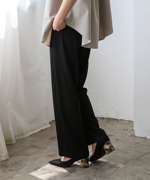 No Rule No Line（ノール－ルノーライン）の「ストレッチカーブパンツ（その他パンツ・レディース・ブラック/ネイビー/ホワイト・FREE）」の8枚目の写真